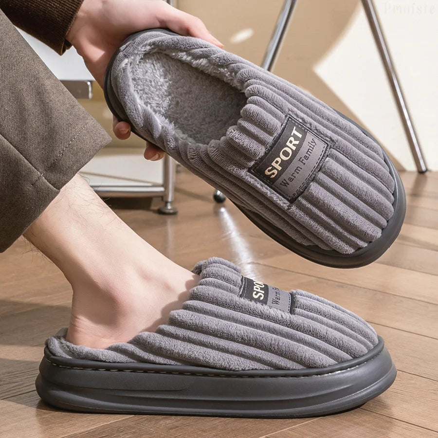 „SoftStep™ Memory-Foam Hausschuhe – Für Männer, die es gemütlich lieben“