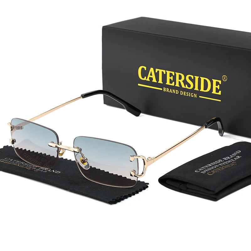 „EdgeLine™ Rechteckige Sonnenbrille – Randlos, Stylish, UV400“