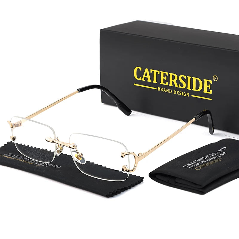 „EdgeLine™ Rechteckige Sonnenbrille – Randlos, Stylish, UV400“