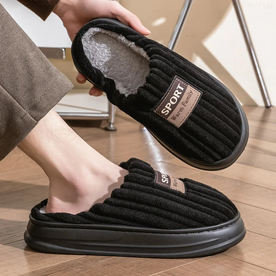 „SoftStep™ Memory-Foam Hausschuhe – Für Männer, die es gemütlich lieben“