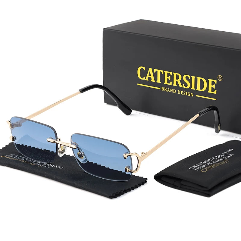 „EdgeLine™ Rechteckige Sonnenbrille – Randlos, Stylish, UV400“