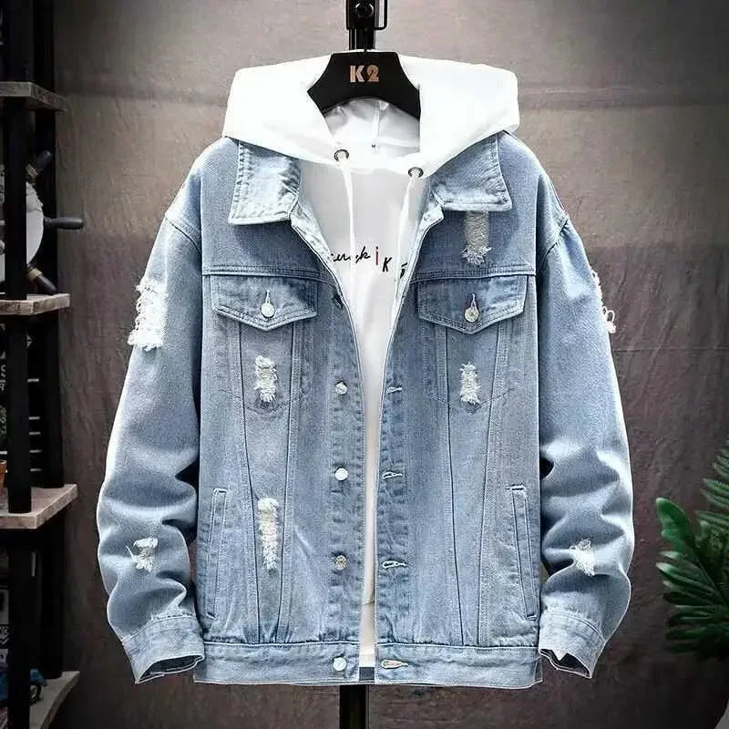 DenimRebel™ Jeansjacke für Männer – Stylisch. Rough. Zeitlos.
