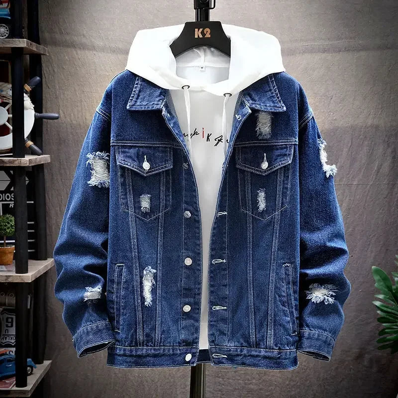 DenimRebel™ Jeansjacke für Männer – Stylisch. Rough. Zeitlos.