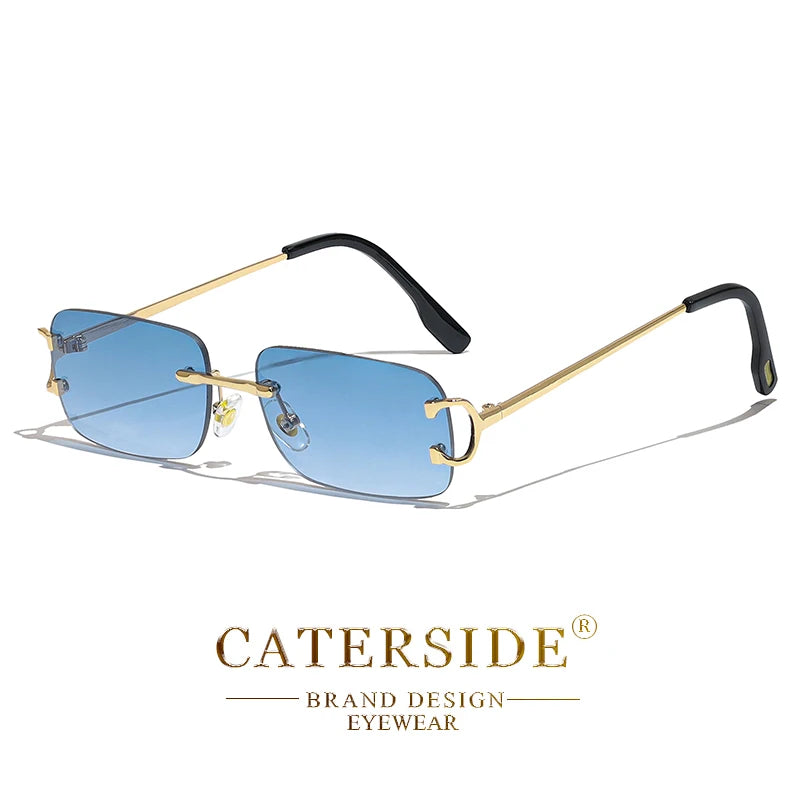 „EdgeLine™ Rechteckige Sonnenbrille – Randlos, Stylish, UV400“