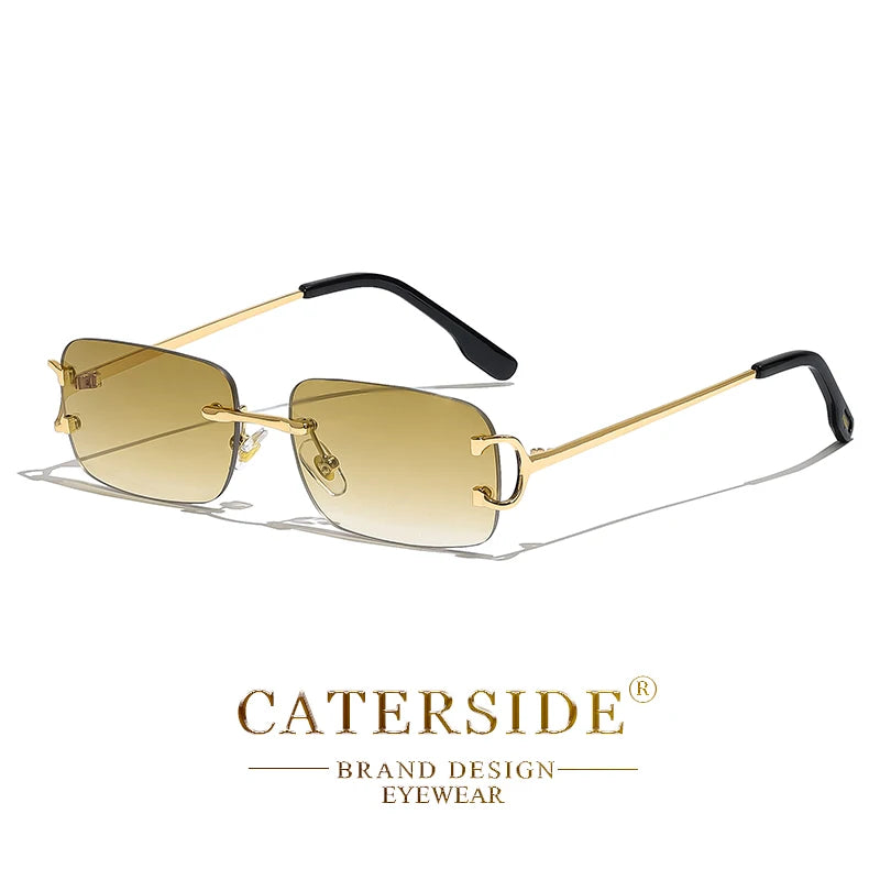 „EdgeLine™ Rechteckige Sonnenbrille – Randlos, Stylish, UV400“