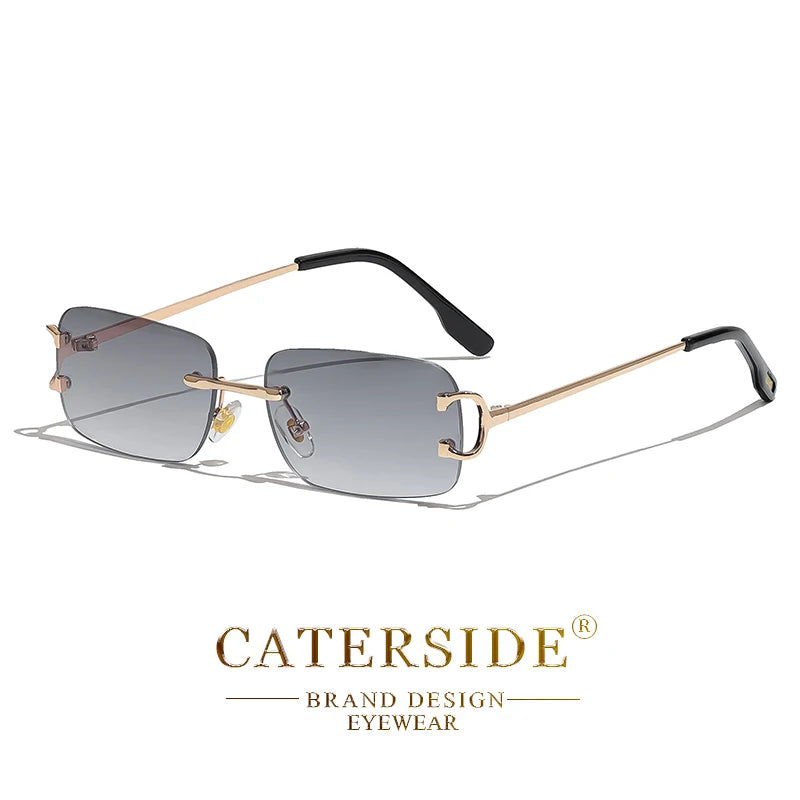 „EdgeLine™ Rechteckige Sonnenbrille – Randlos, Stylish, UV400“