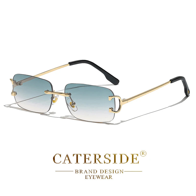 „EdgeLine™ Rechteckige Sonnenbrille – Randlos, Stylish, UV400“