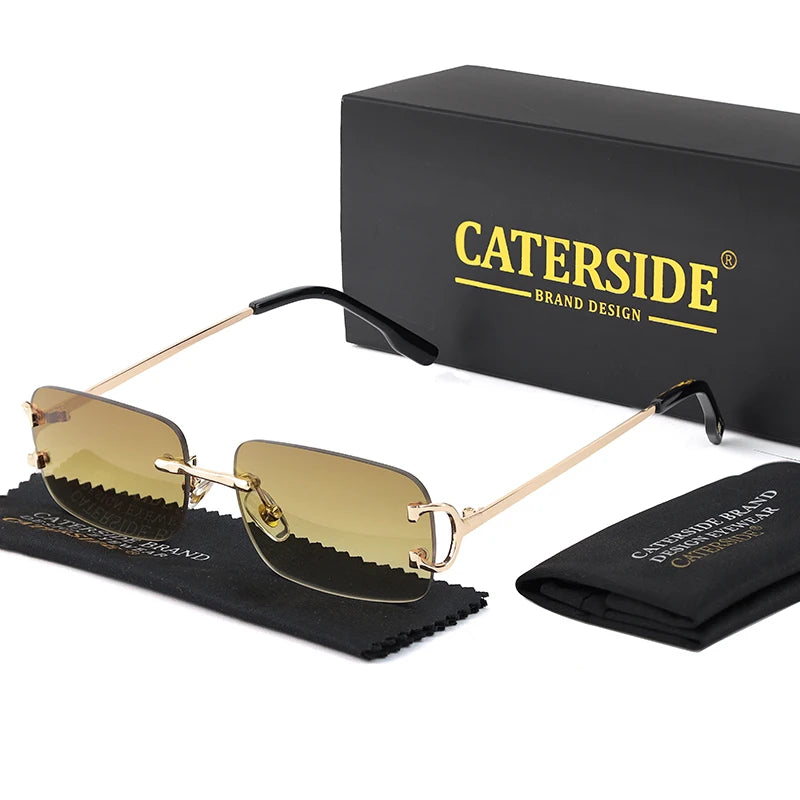 „EdgeLine™ Rechteckige Sonnenbrille – Randlos, Stylish, UV400“