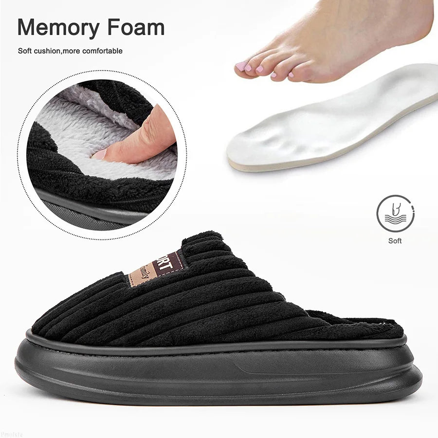 „SoftStep™ Memory-Foam Hausschuhe – Für Männer, die es gemütlich lieben“