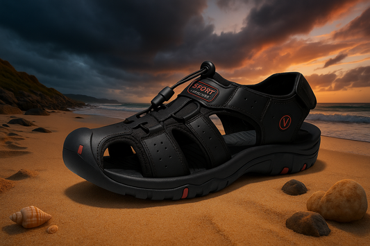 „BreezeWalk™ Sommer Herren Sandalen – Leder, atmungsaktiv & bequem“