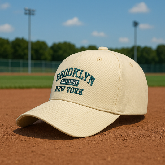 Brooklyn Vibes™ Vintage Baseball Cap – Unisex Kappe mit Stickerei | Verstellbar & All-Day-Comfort