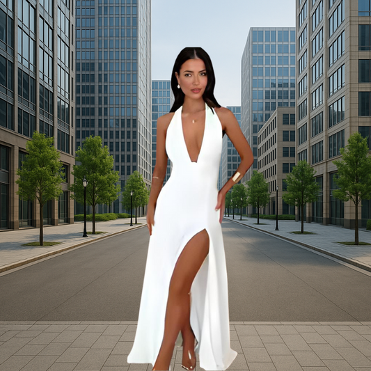 Rückenfreies Neckholder-Kleid – Elegant & Verführerisch