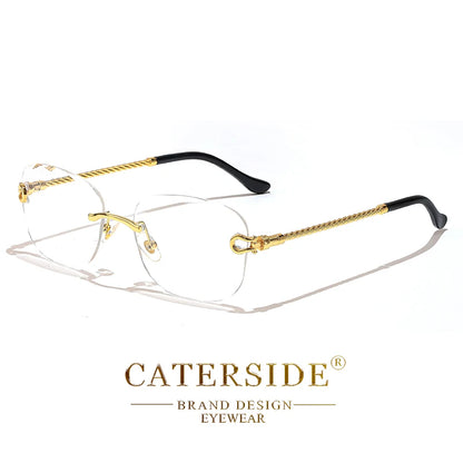 CATERSIDE Retro Sonnenbrille – stilvoll & randlos! Edles Design, sanfter Farbverlauf & UV400-Schutz für ultimativen Look & Komfort. Perfekt für Partys, Fashion & Sonnentage. Setze ein Statement mit purem Luxus!