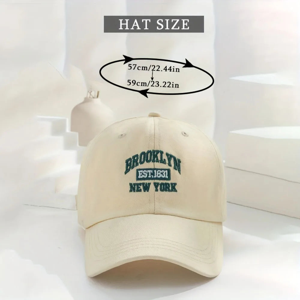Brooklyn Vibes™ Vintage Baseball Cap – Unisex Kappe mit Stickerei | Verstellbar & All-Day-Comfort