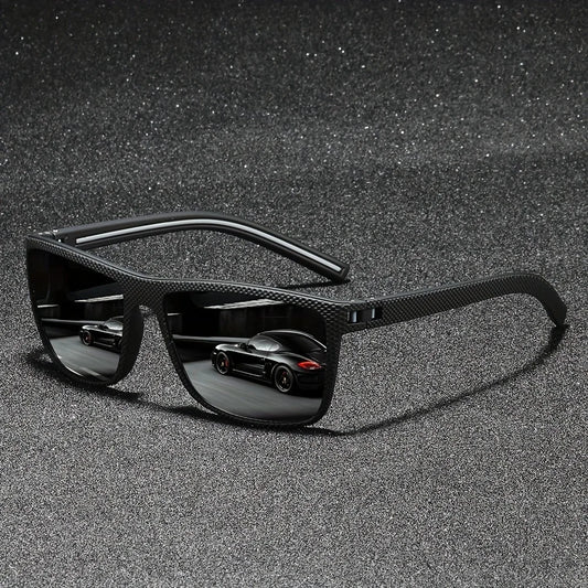 Stylische Vintage Square Sonnenbrille mit polarisierten UV400-Gläsern für Damen & Herren. Reduziert Reflexionen für klare Sicht beim Fahren & Angeln. Hochwertiges Designer-Gestell für Komfort & UV Schutz – ideal für sonnige Tage!