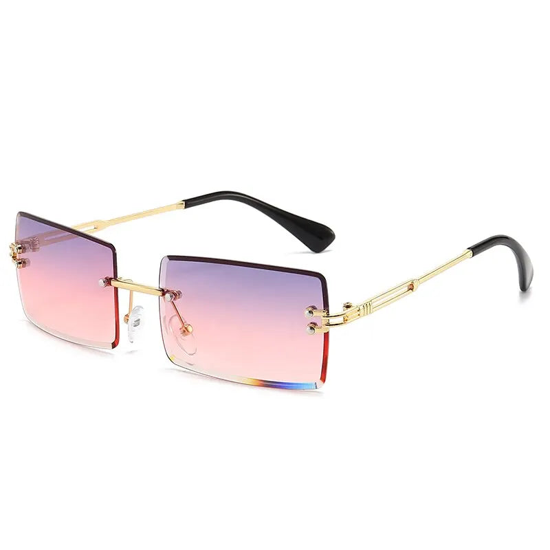 Vintage Fashion 2025 – Trend trifft Eleganz! Randlose, rechteckige Sonnenbrille mit stylischem Farbverlauf & UV400-Schutz. Ultraleicht & perfekt für Sommer, Reisen & Fashionistas. Setze ein Statement mit purem Glamour!