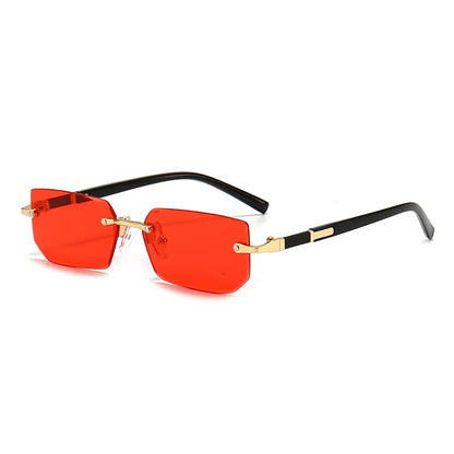 Randlose Sonnenbrille Rechteck Model Beliebt für Damen und Herren. Geeignet für den Sommer für Reisen, am Strand , im Schwimmbad und für die freizeit.