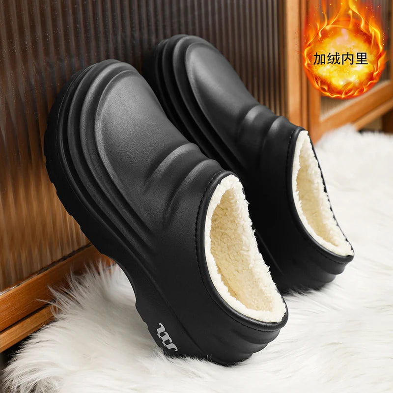 „FrostGuard™ Herren Hausschuhe – Warm gefüttert & wetterfest“