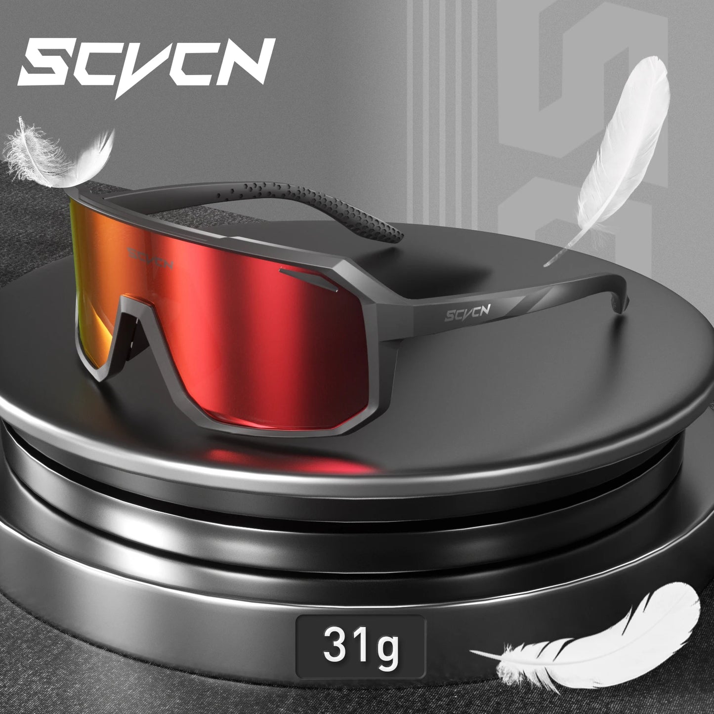 Erlebe Outdoor-Abenteuer in bester Sicht!  SCVCN Sport-Sonnenbrille für Männer & Frauen – perfekt für Fahrradfahren, Laufen, Wandern & mehr. UV400-Schutz und robustes Design für klare Sicht und maximalen Komfort. Hol dir deine Freiheit!