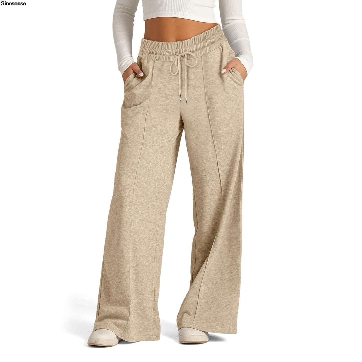 FlowFlex™ Damen Jogginghose – High Waist, Wide Leg & Schlag | Komfort trifft Streetstyle