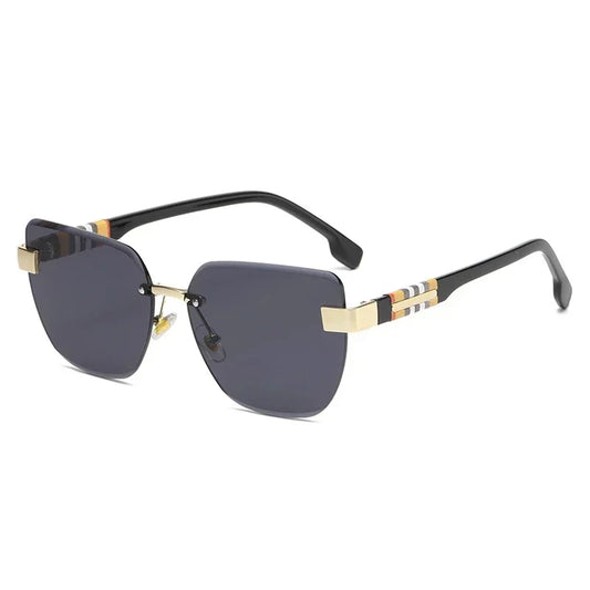 Stylische Damen Shades – Luxus Cat-Eye Sonnenbrille mit Spiegelgläsern