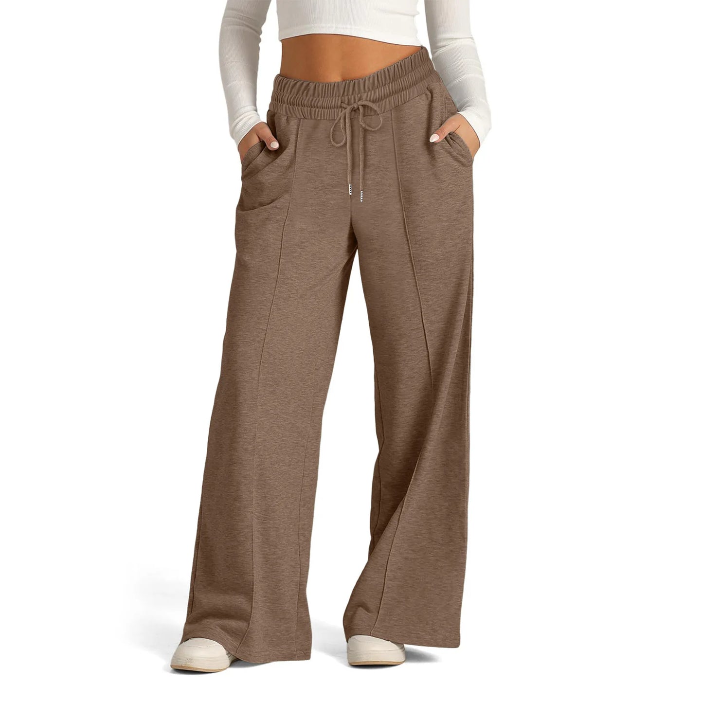 FlowFlex™ Damen Jogginghose – High Waist, Wide Leg & Schlag | Komfort trifft Streetstyle