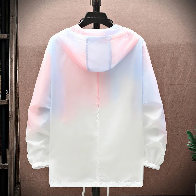 Leichte Damenjacke mit Gradient & Hüftschnitt