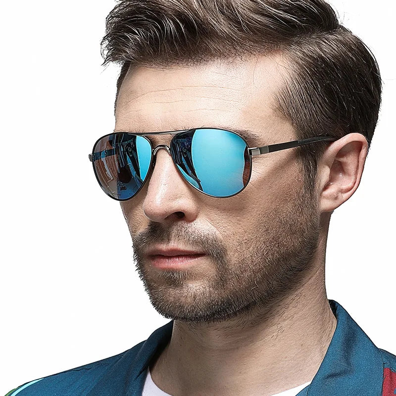 AOWEAR Herren Aviator Sonnenbrille – Stil trifft Funktion! Polarisierte HD-Gläser für klare Sicht, UV400-Schutz für maximale Sicherheit. Leicht, robust & ultrabequem – perfekt für Autofahren, Sport & Alltag. Hol dir jetzt den ultimativen Piloten-Look!