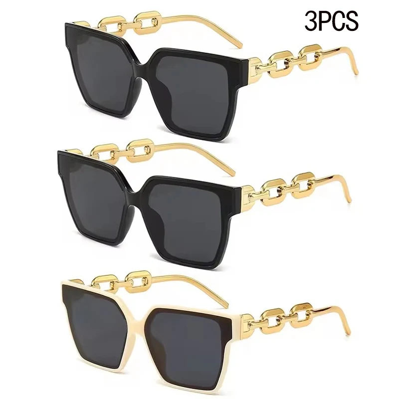 Stylische Retro-Sonnenbrille für Damen mit rechteckigem Vintage-Design. Hochwertige Markengläser bieten UV-Schutz. Perfekt für Modebewusste – ideal zum Fahren oder als trendiges Accessoire!