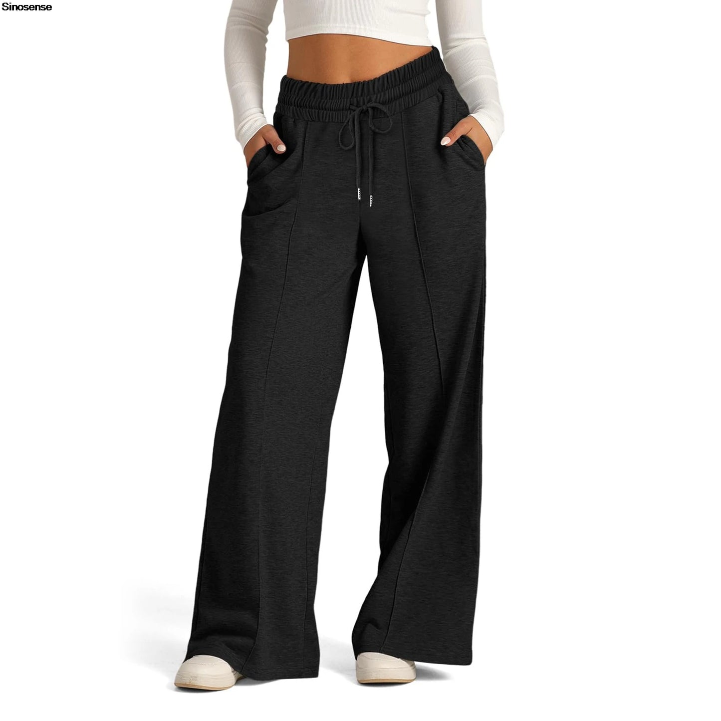FlowFlex™ Damen Jogginghose – High Waist, Wide Leg & Schlag | Komfort trifft Streetstyle