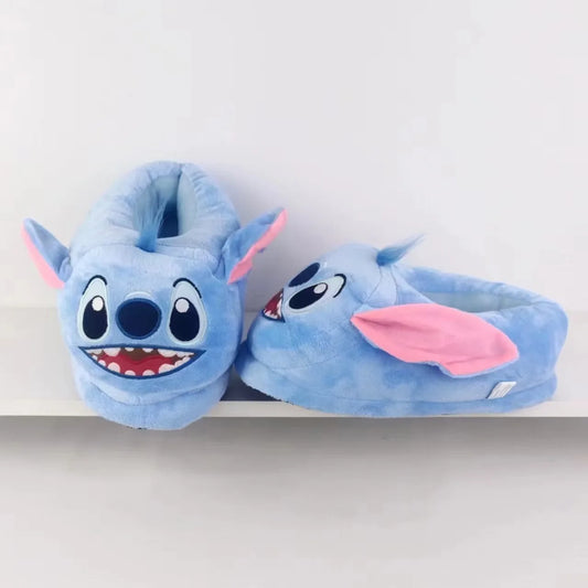Kuschelige Stitch Hausschuhemit Anpassform – Anime Plüschpantoffeln als Geschenkidee