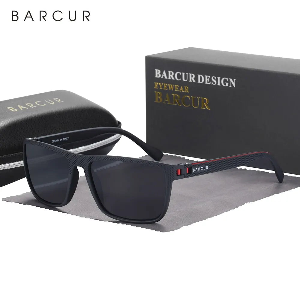 BARCUR TR90 Sonnenbrille für Männer & Frauen – ultraleicht, polarisiert & sportlich. Bietet UVAB-Schutz für klare Sicht & maximalen Komfort. Perfekt für Outdoor-Aktivitäten & stilbewusste Träger!