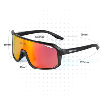 Erlebe Outdoor-Abenteuer in bester Sicht!  SCVCN Sport-Sonnenbrille für Männer & Frauen – perfekt für Fahrradfahren, Laufen, Wandern & mehr. UV400-Schutz und robustes Design für klare Sicht und maximalen Komfort. Hol dir deine Freiheit!