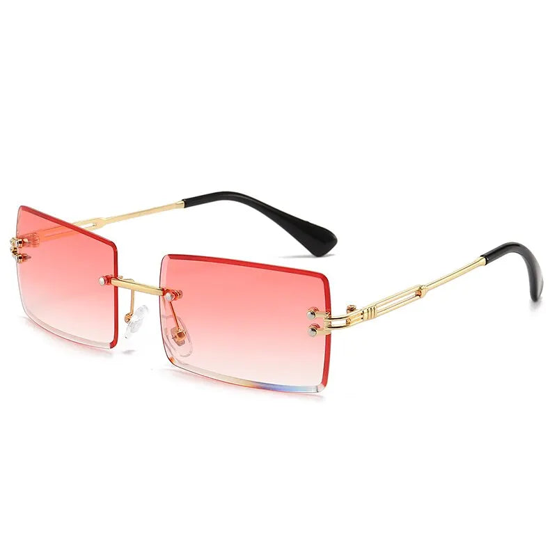 Vintage Fashion 2025 – Trend trifft Eleganz! Randlose, rechteckige Sonnenbrille mit stylischem Farbverlauf & UV400-Schutz. Ultraleicht & perfekt für Sommer, Reisen & Fashionistas. Setze ein Statement mit purem Glamour!