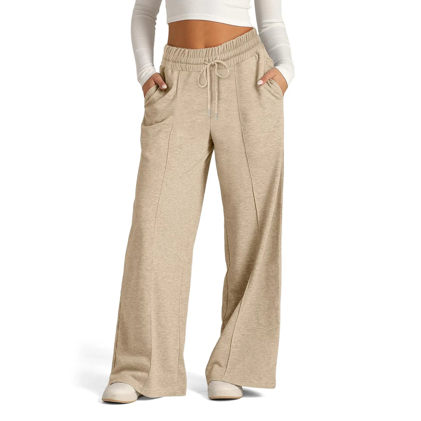 FlowFlex™ Damen Jogginghose – High Waist, Wide Leg & Schlag | Komfort trifft Streetstyle