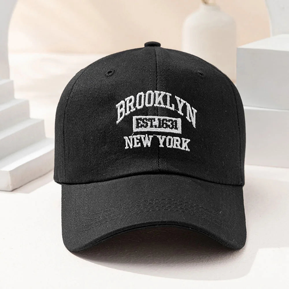 Brooklyn Vibes™ Vintage Baseball Cap – Unisex Kappe mit Stickerei | Verstellbar & All-Day-Comfort