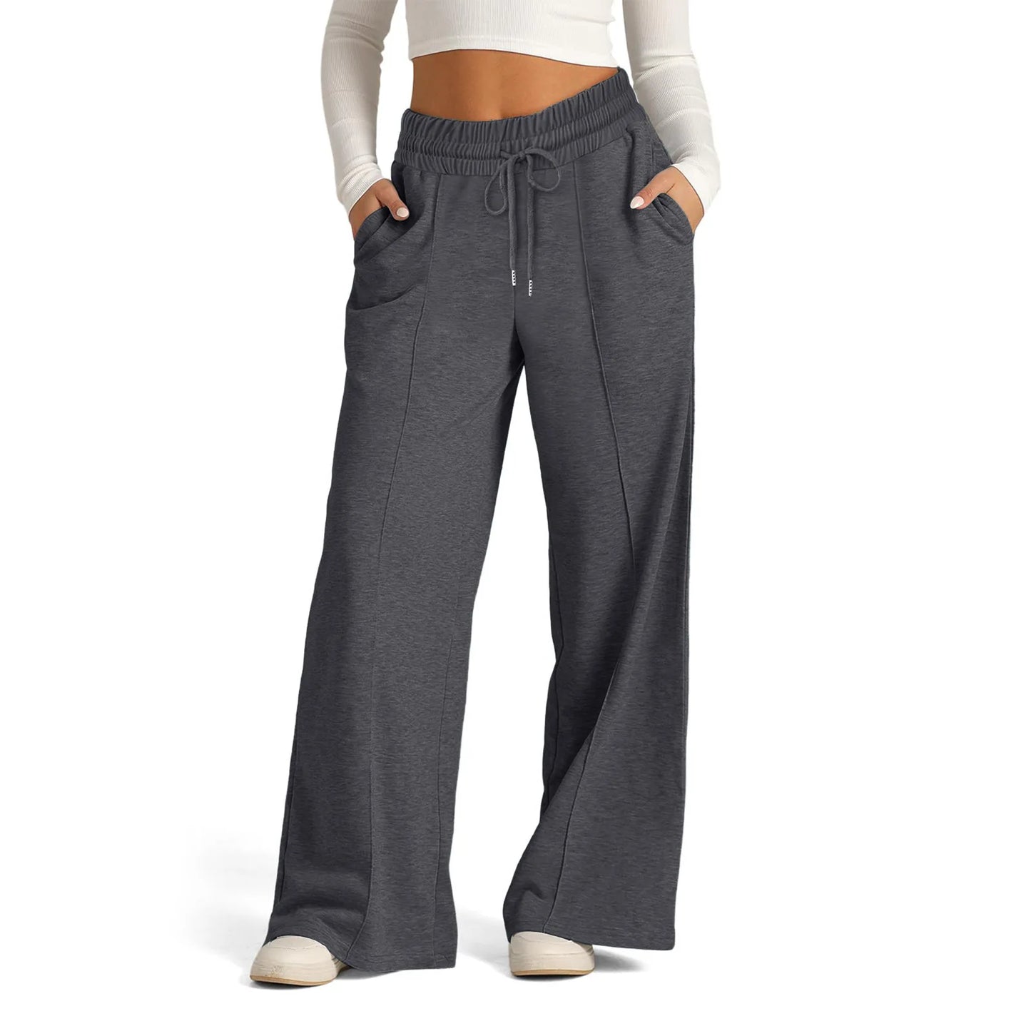 FlowFlex™ Damen Jogginghose – High Waist, Wide Leg & Schlag | Komfort trifft Streetstyle
