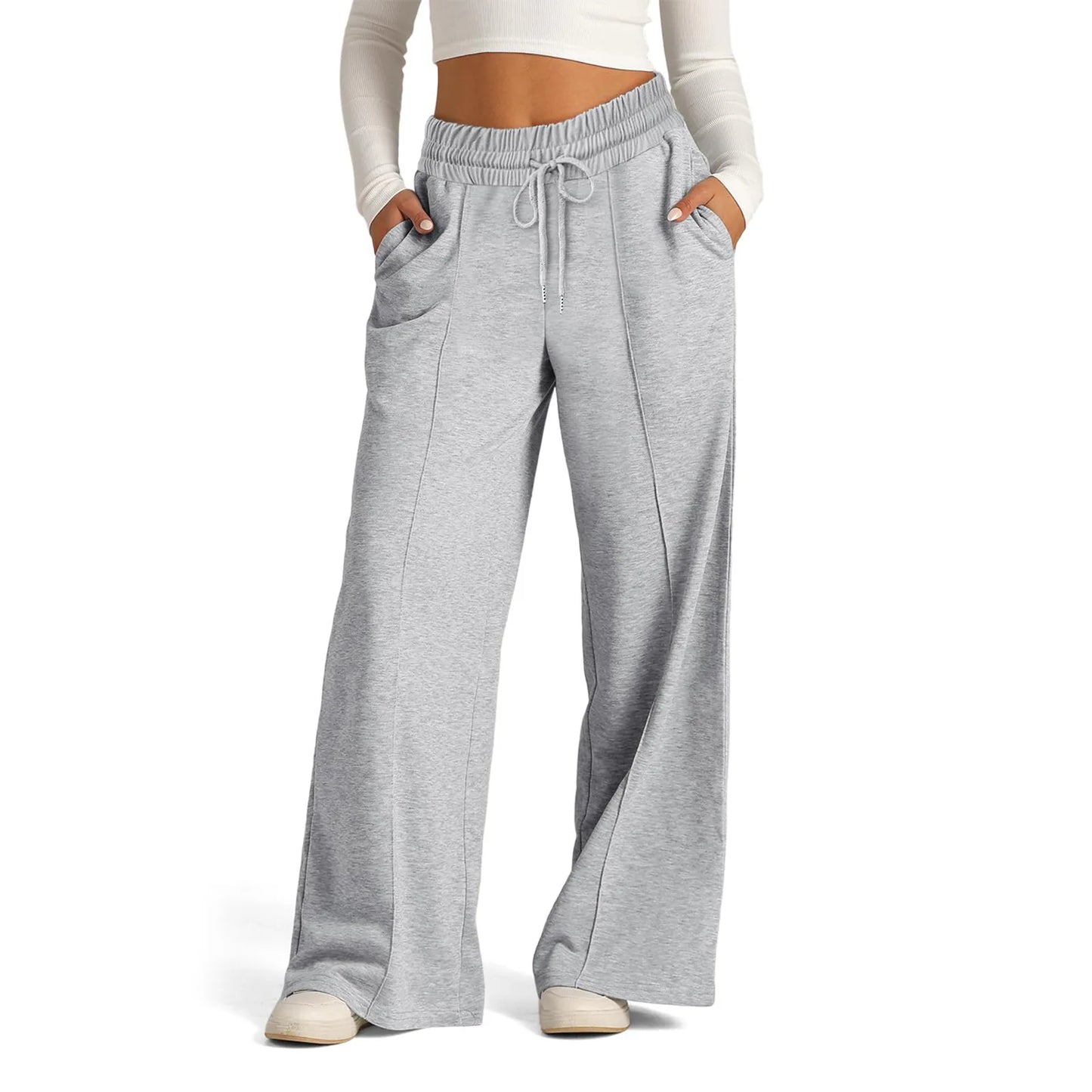 FlowFlex™ Damen Jogginghose – High Waist, Wide Leg & Schlag | Komfort trifft Streetstyle