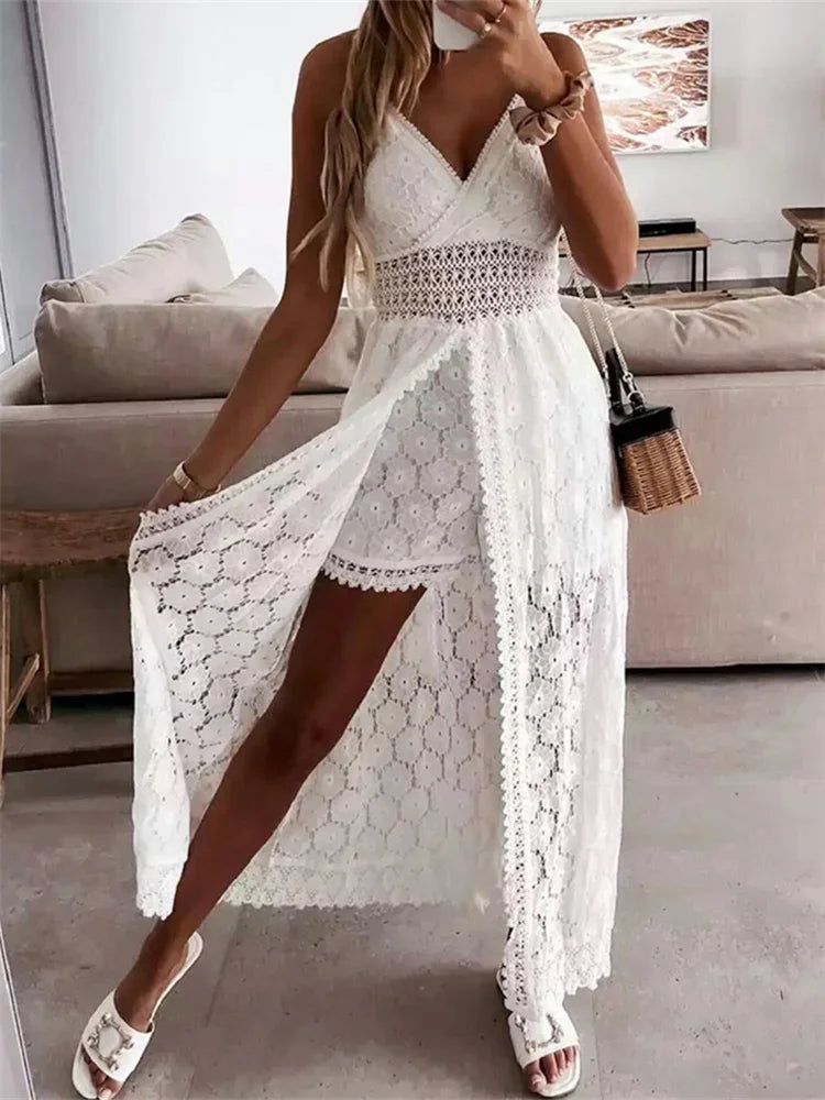 Spitzen Overall Kleid – Bohemian Chic trifft Sommer-Eleganz