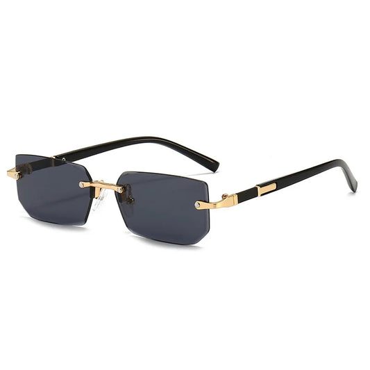 Randlose Sonnenbrille Rechteck Model Beliebt für Damen und Herren. Geeignet für den Sommer für Reisen, am Strand , im Schwimmbad und für die freizeit.