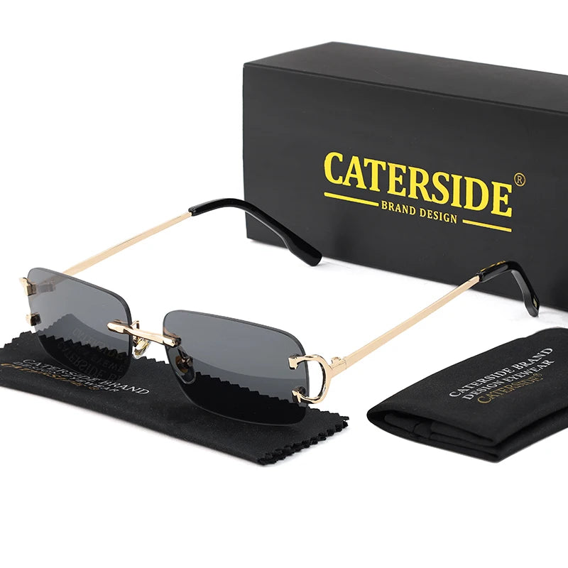 „EdgeLine™ Rechteckige Sonnenbrille – Randlos, Stylish, UV400“